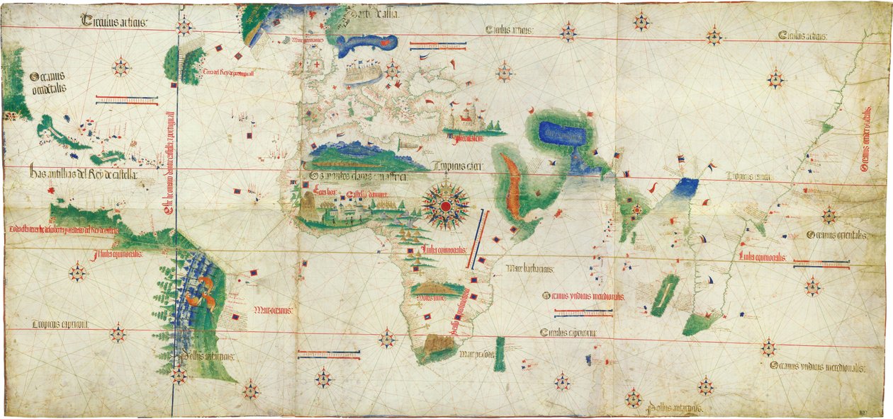 A Cantino planiszféra, 1502 alkotó: Unbekannt