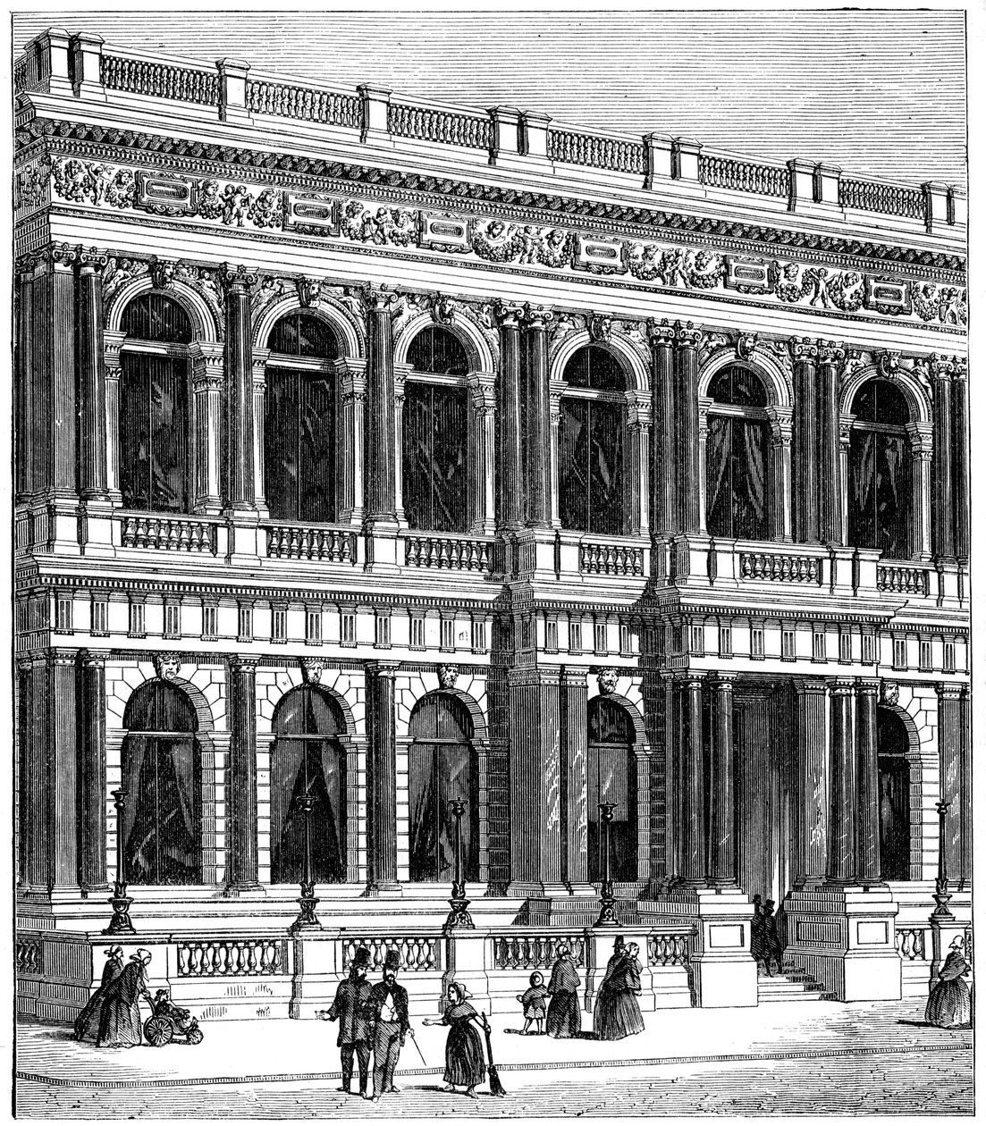 A Carlton Club, London, 1891 alkotó: Unbekannt