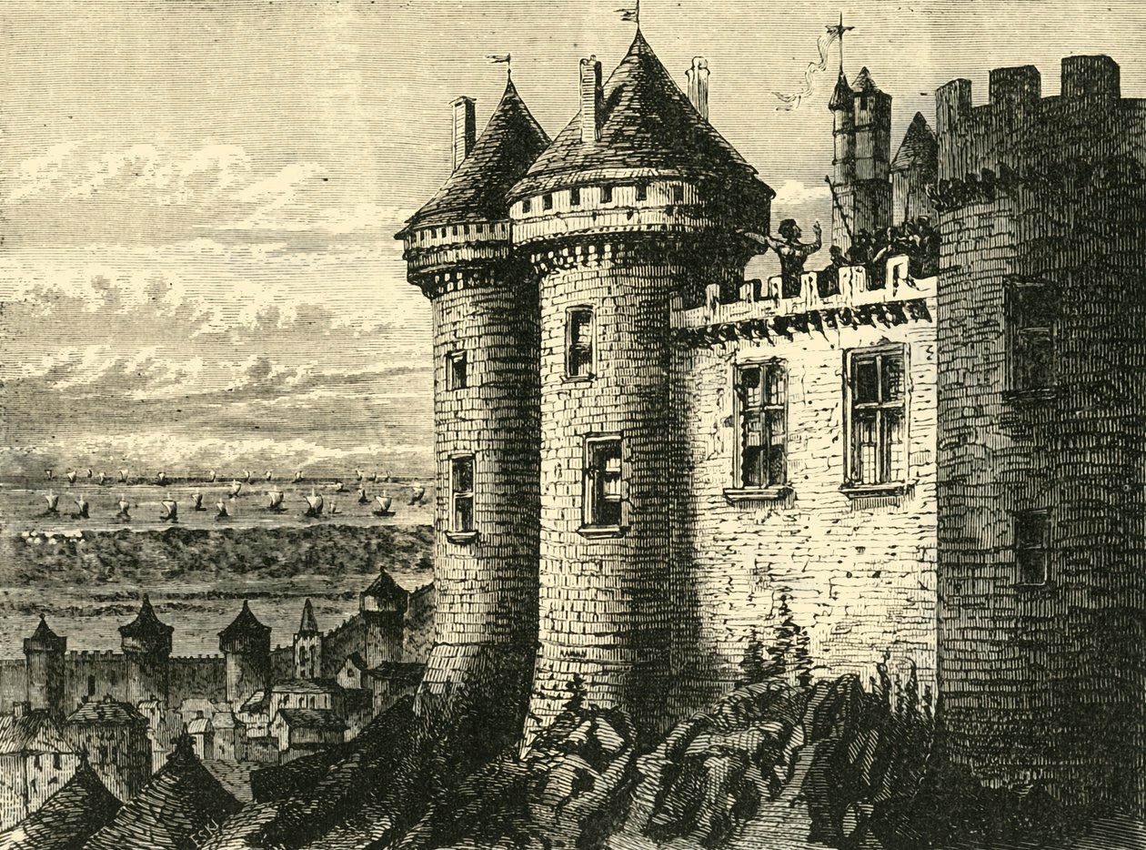 Hennebon kastélya, 1890. alkotó: Unbekannt