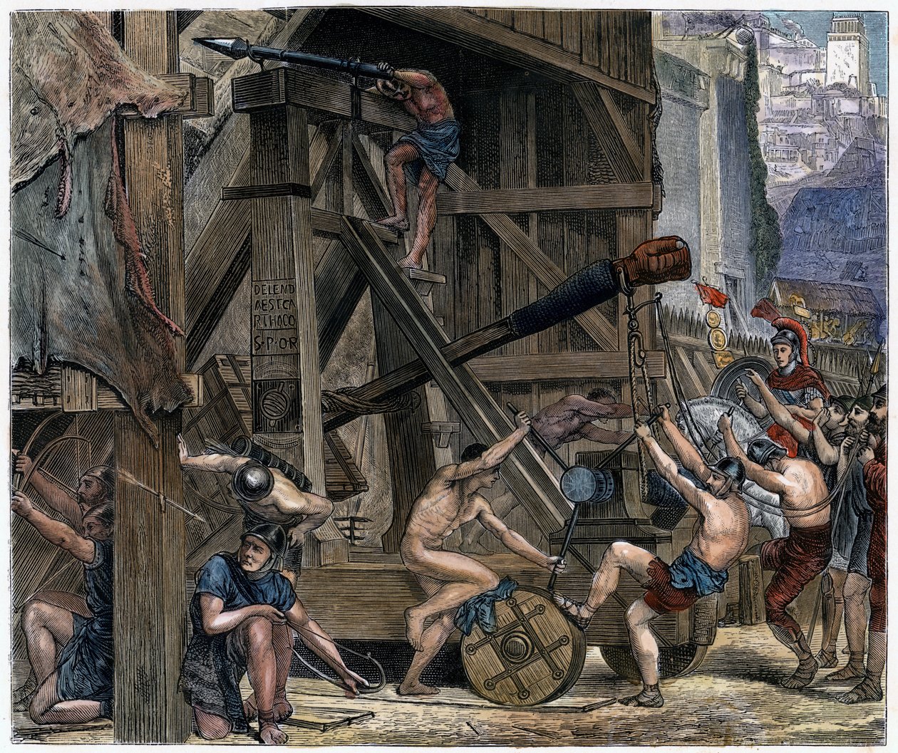 A katapult, 1868 alkotó: Unbekannt