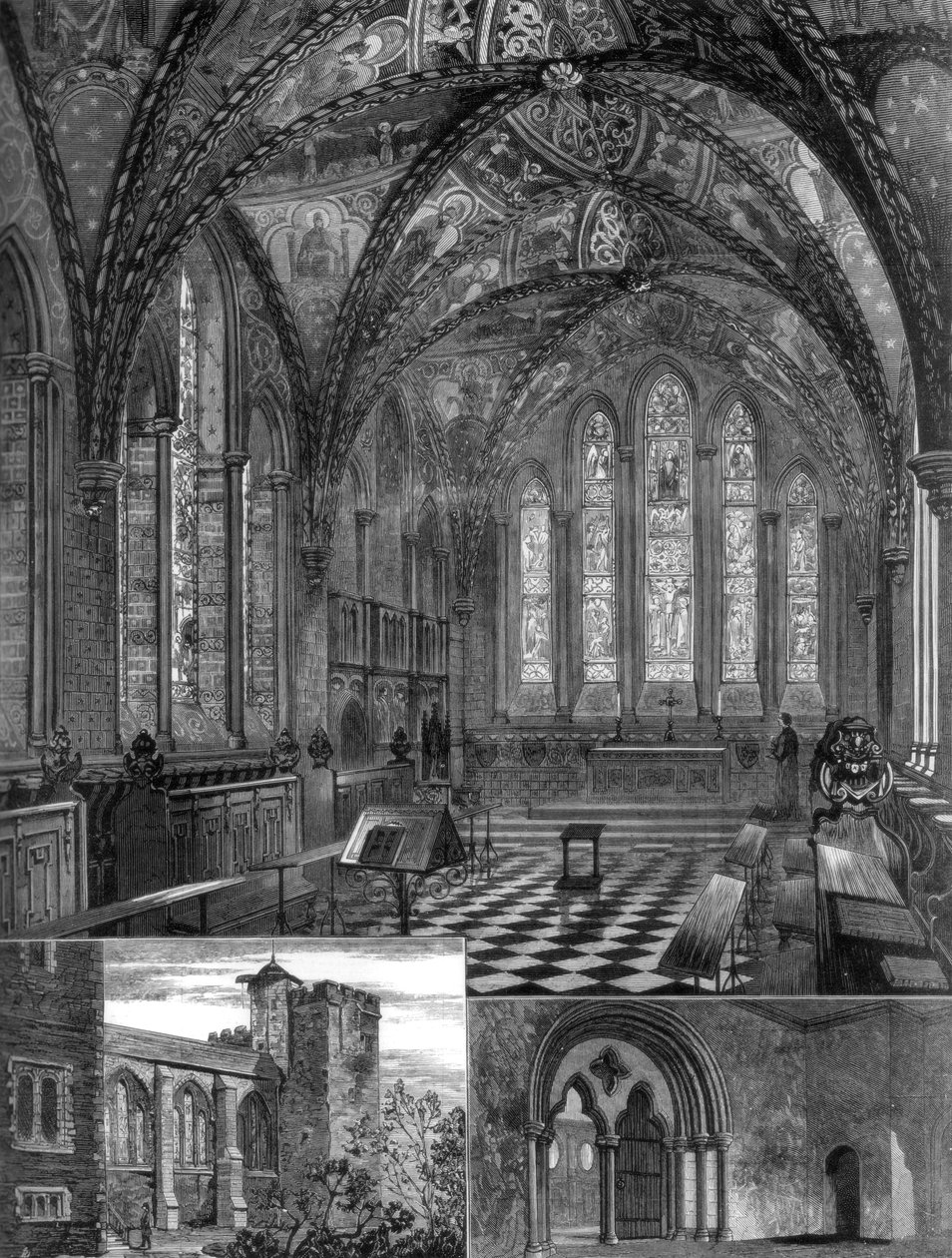 A Lambeth-palota kápolnája, London, 1887 alkotó: Unbekannt