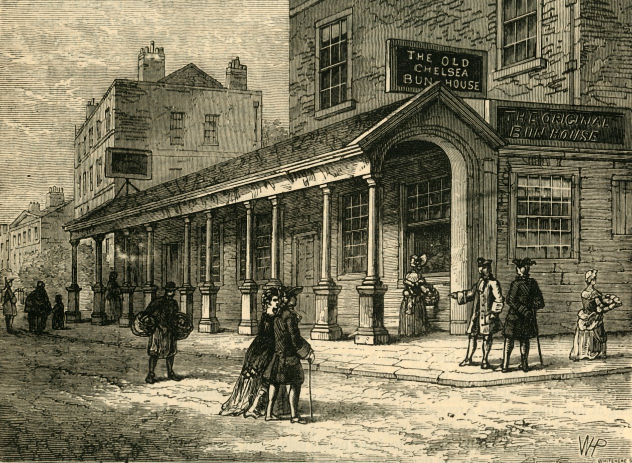 A Chelsea Bun-House, 1810, c1876. alkotó: Unbekannt