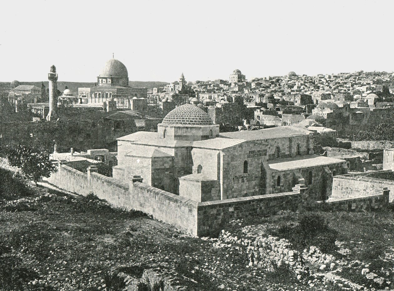 A Szent Anna-templom, Jeruzsálem, Palesztina, 1895. alkotó: Unbekannt