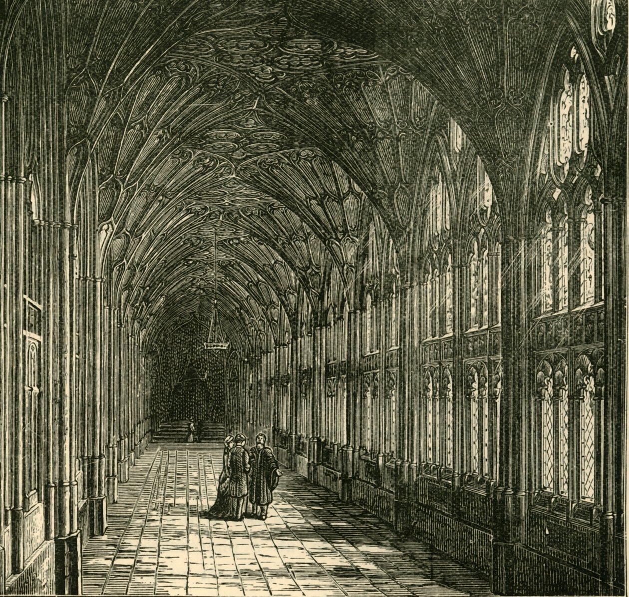 The Cloisters of Gloucester Cathedral, 1898. alkotó: Unbekannt