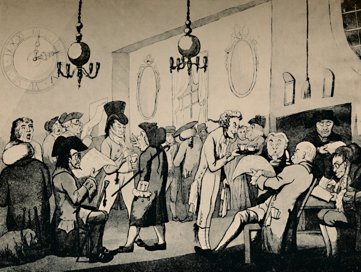 A Lloyds kávézója, 1798, 1928 alkotó: Unbekannt