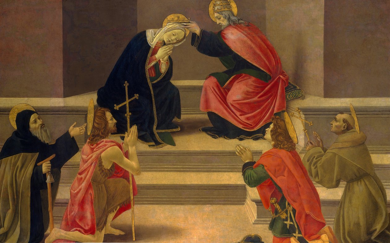A Szűz koronázása. alkotó: Unbekannt