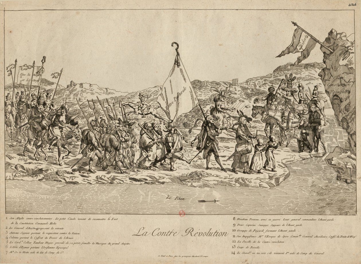 Az ellenforradalom, 1791. alkotó: Unbekannt