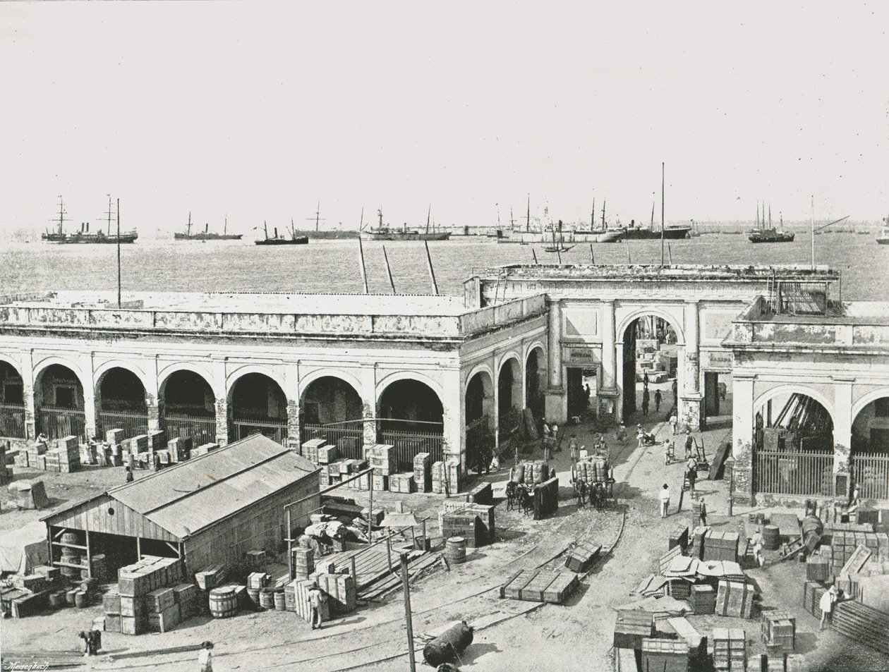 Vámház, Veracruz, Mexikó, 1895. alkotó: Unbekannt