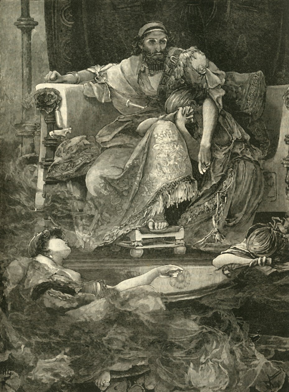 Sardanapalus halála, 1890. alkotó: Unbekannt