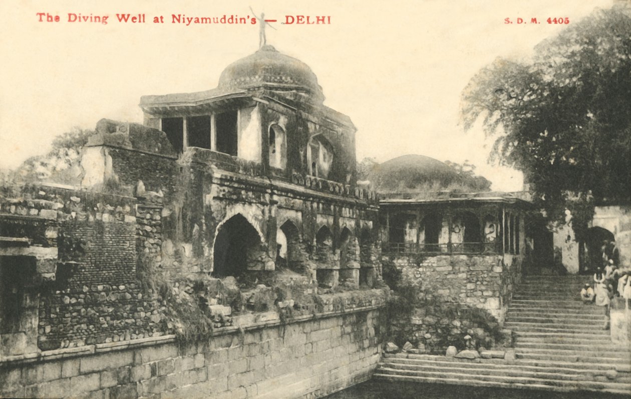 A búvárkút Niyamudddins-ben - Delhi. alkotó: Unbekannt