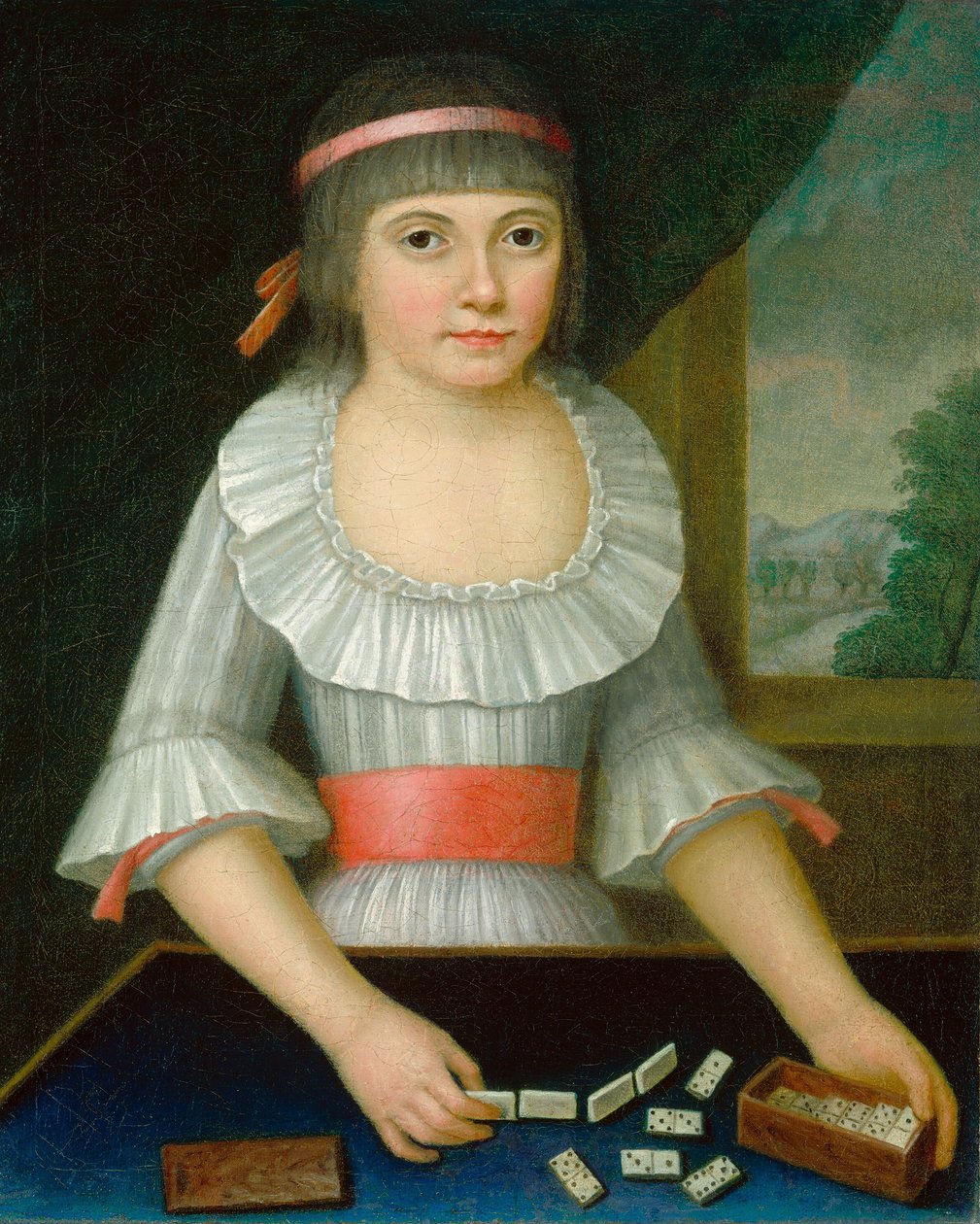 A Dominólány c. 1790. alkotó: Unbekannt