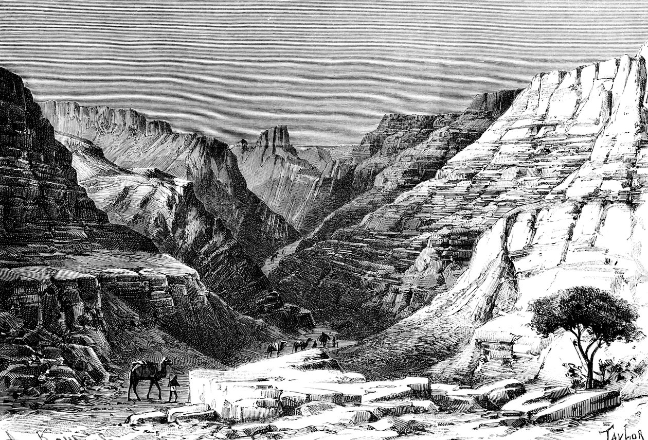 Az Egueri-szurdok, Észak-Afrika, 1895 alkotó: Unbekannt