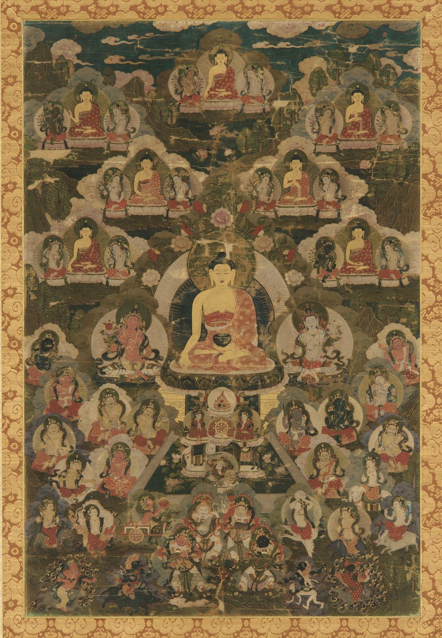 A nyolc gyógybuddha, 18. század. alkotó: Unbekannt