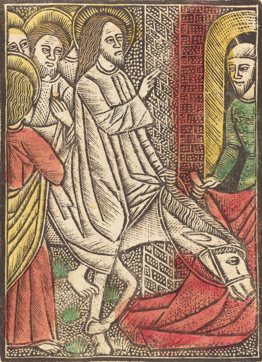 A Jeruzsálembe való belépés, c. 1480. alkotó: Unbekannt