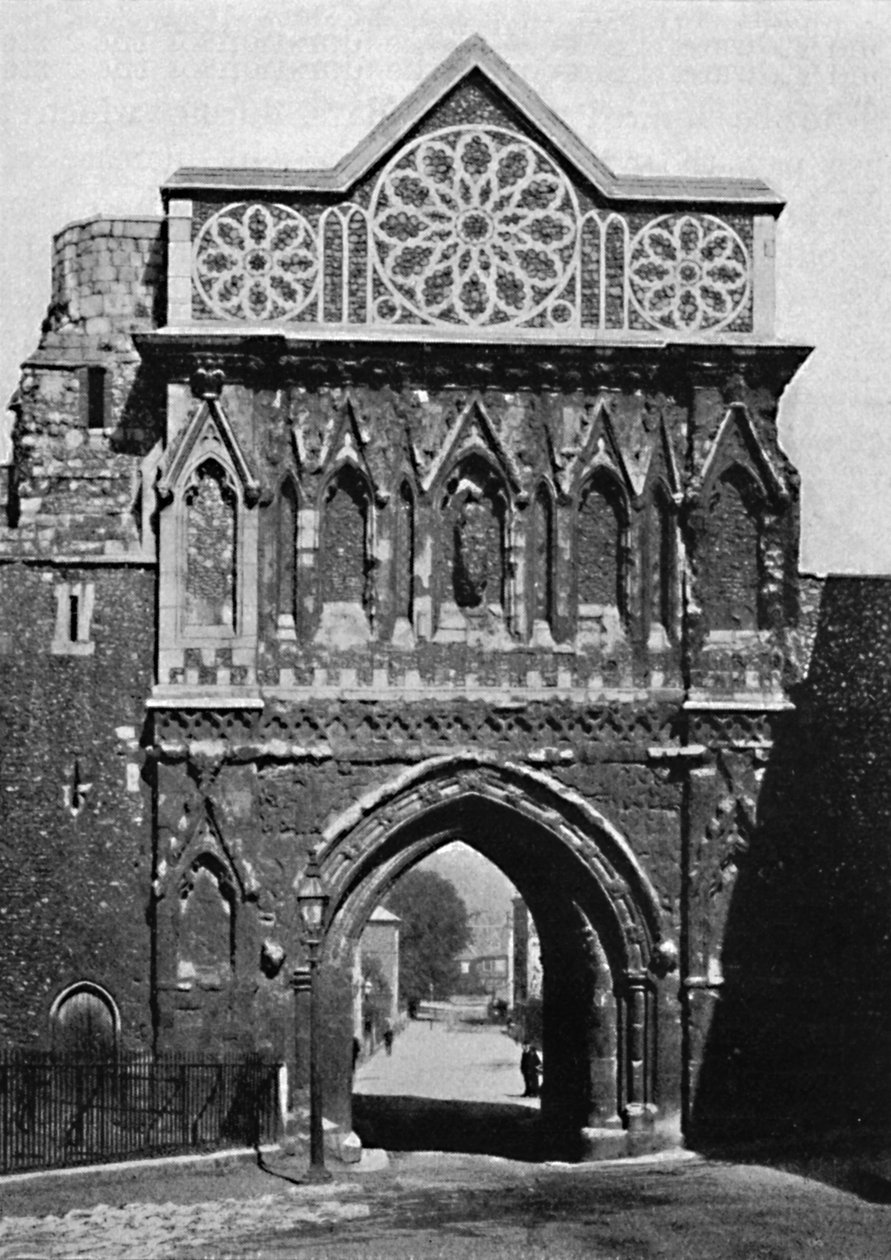 Az Ethelbert-kapu, Norwich, 1892, 1903 alkotó: Unbekannt