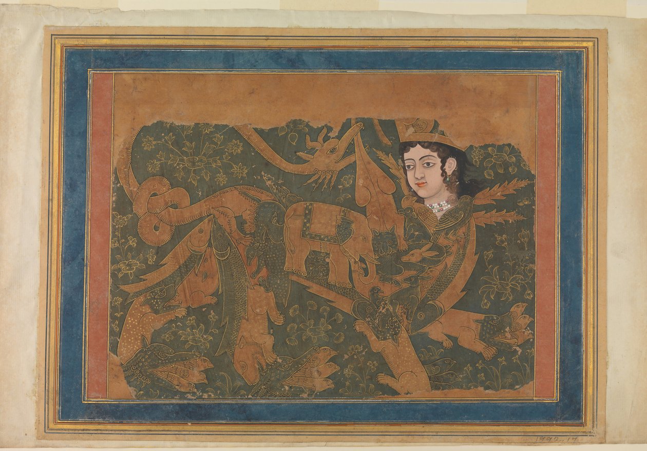 The Fabulous Creature Buraq, kb. 1660-80. alkotó: Unbekannt
