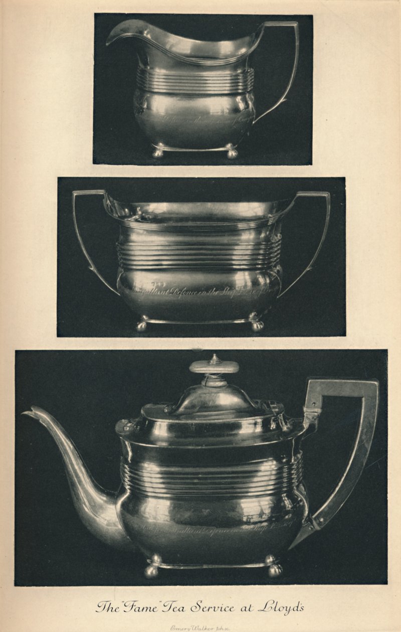 The Fame Tea Service at Lloyds, c1804, 1928 alkotó: Unbekannt