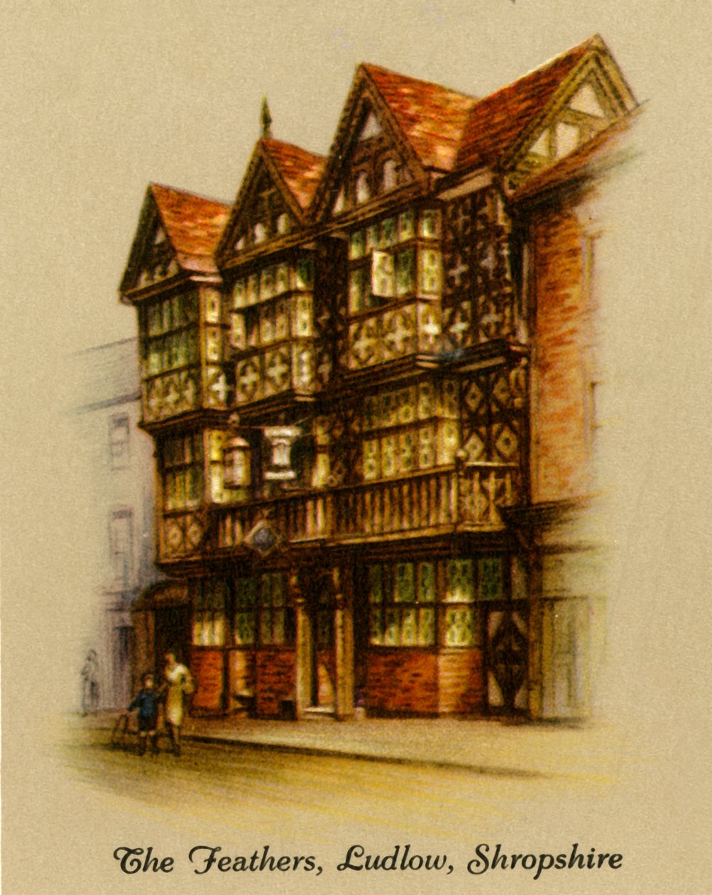 The Feathers, Ludlow, Shropshire, 1936. alkotó: Unbekannt