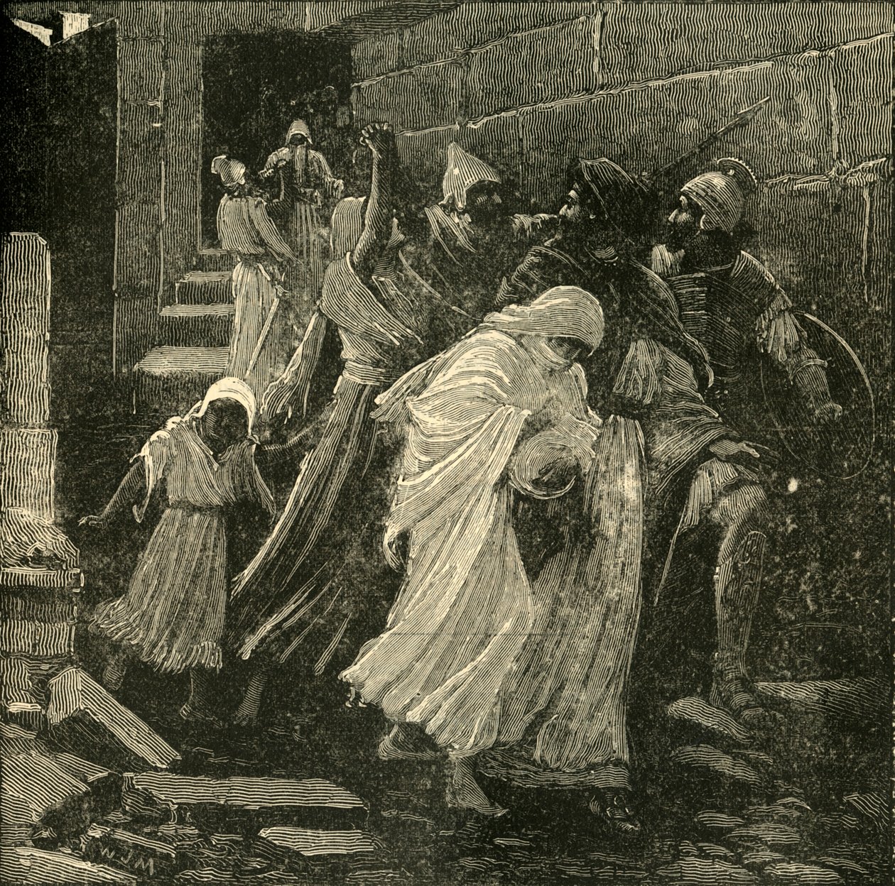 Sedékiás repülése, 1890. alkotó: Unbekannt