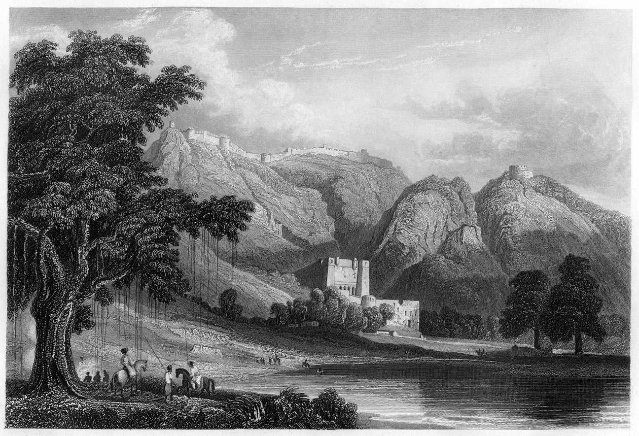 Bowrie erődje, Rajpootana, India, 1860 alkotó: Unbekannt