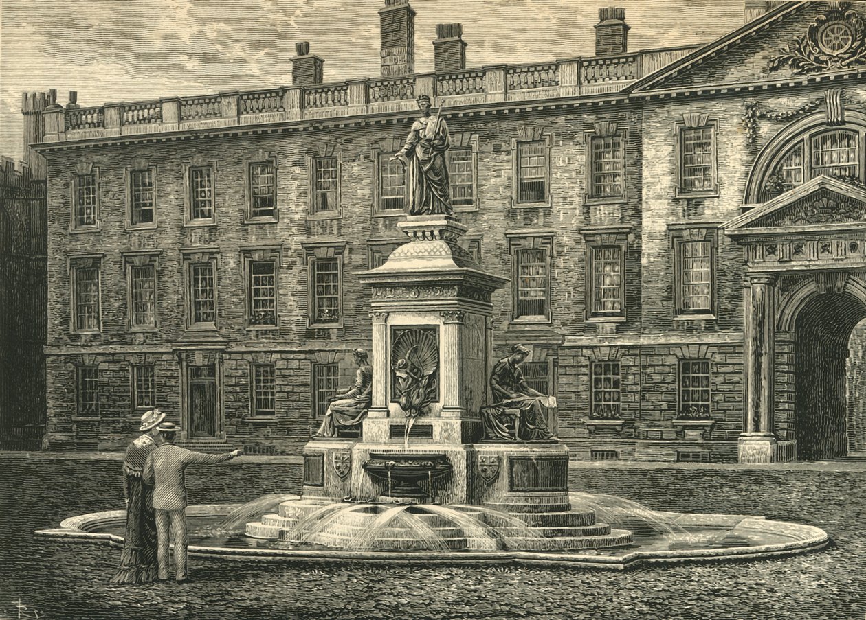 The Fountain, Kings College, Cambridge, 19. század vége. alkotó: Unbekannt