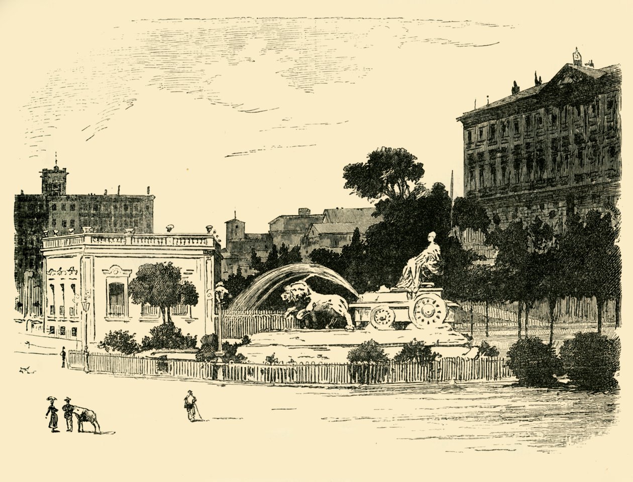 Cybele kútja, Madrid, 1890. alkotó: Unbekannt