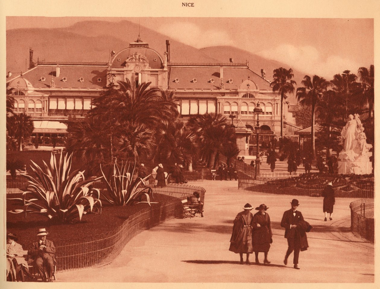A kertek és a kaszinó, Nizza, 1930. alkotó: Unbekannt
