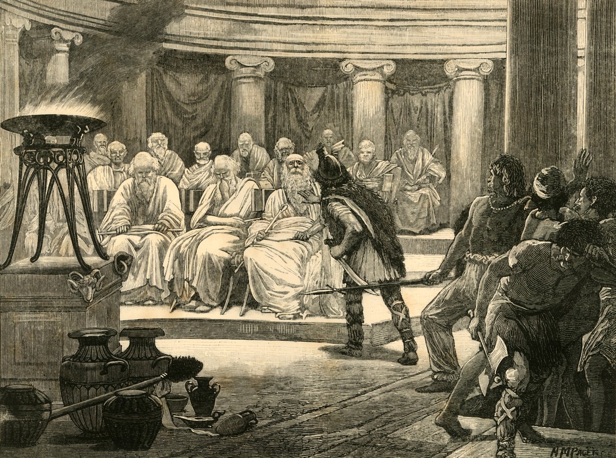 A gallok Rómában, 1890. alkotó: Unbekannt