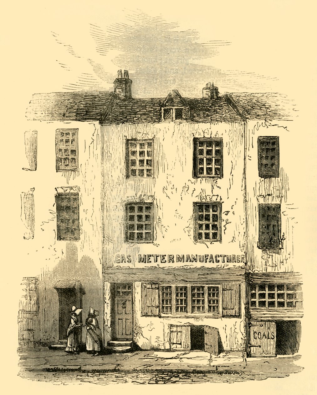 The Ghosts House in Cock Lane, 1872. alkotó: Unbekannt