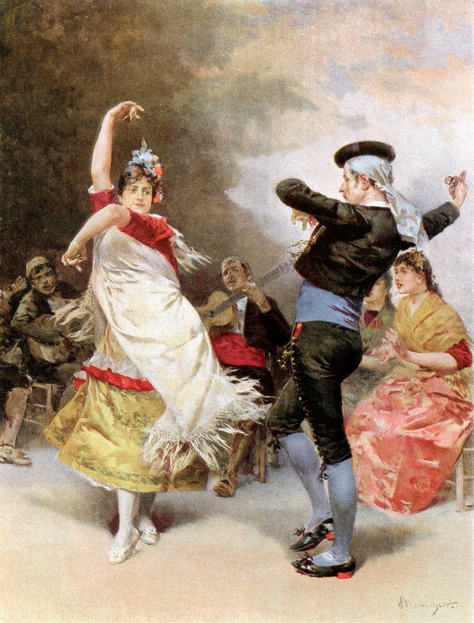 A granadai gitanák, 1889 alkotó: Unbekannt