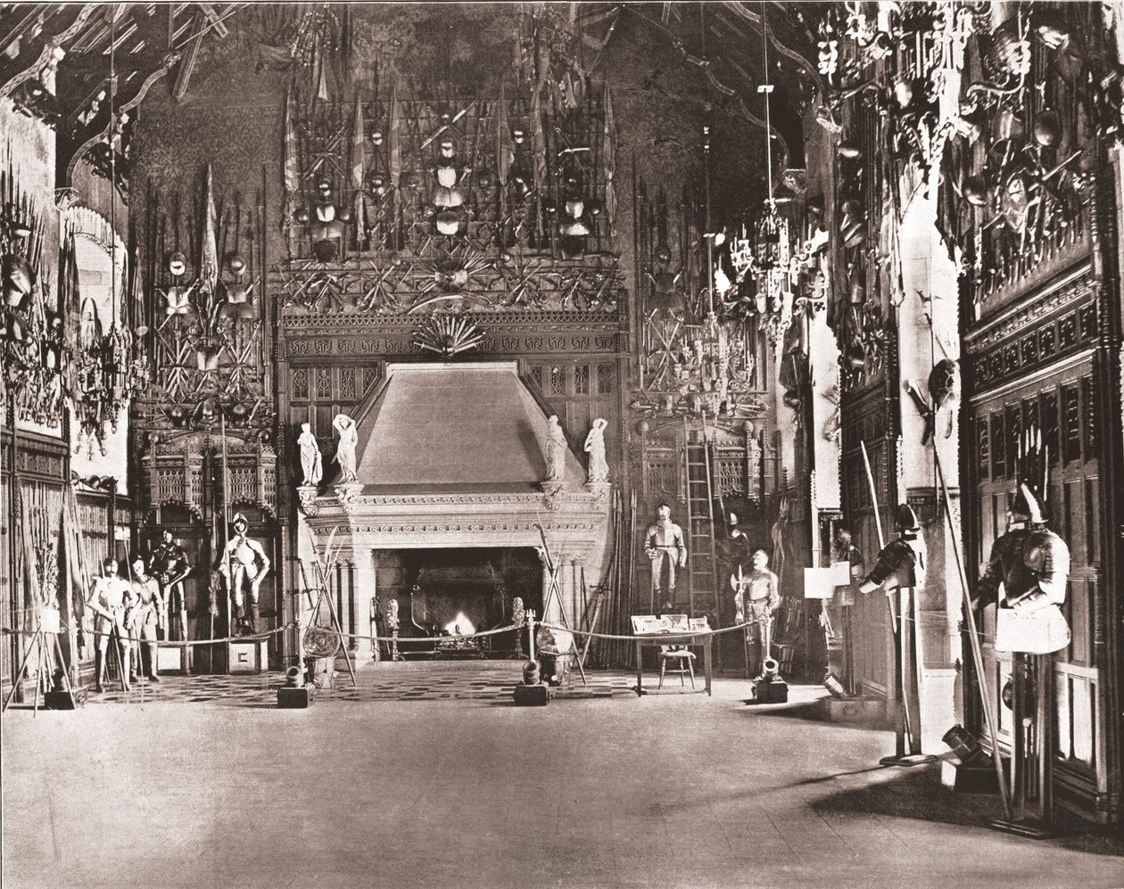 The Great Hall, Edinburgh Castle, Edinburgh, Skócia, 1894. alkotó: Unbekannt