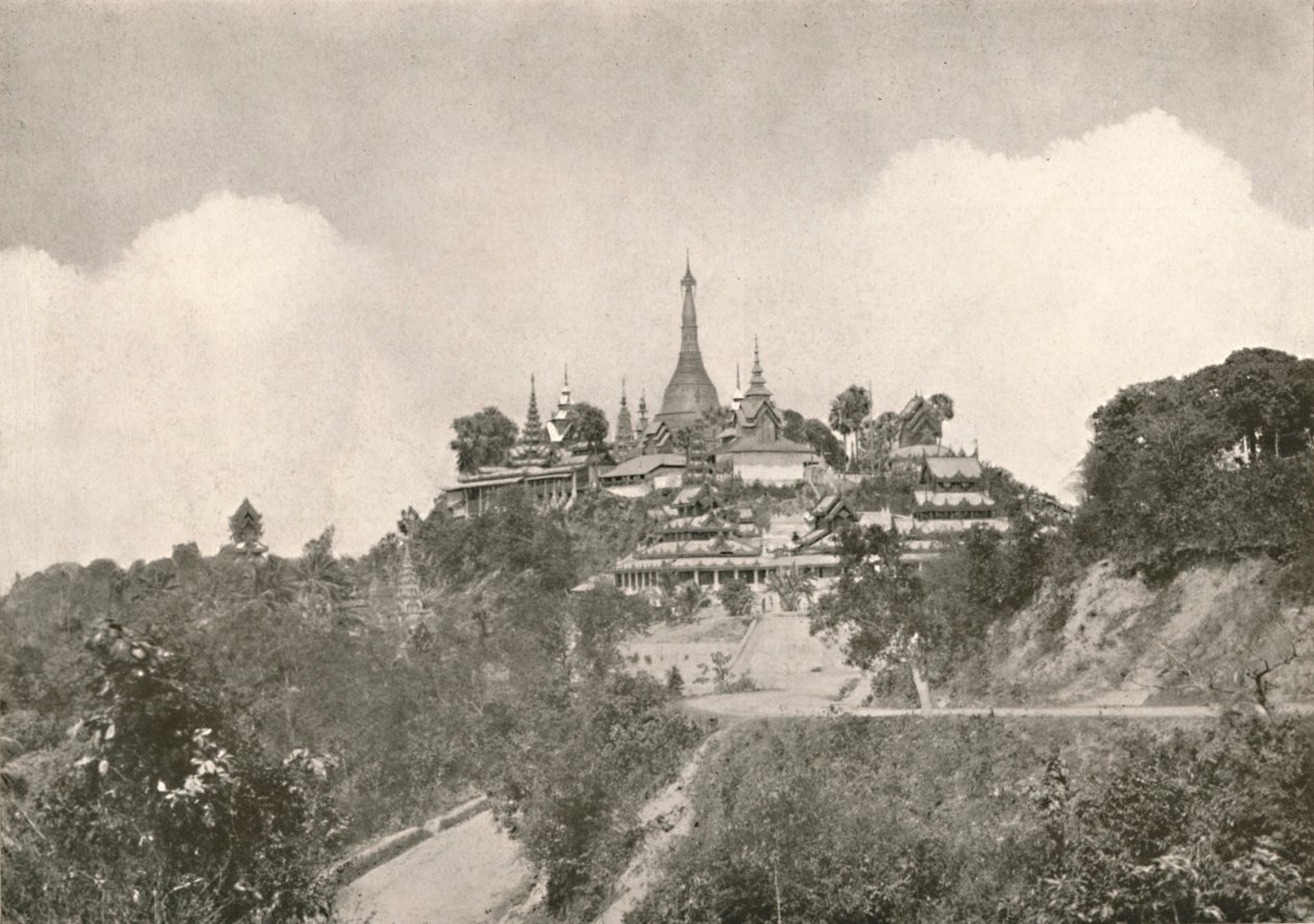 A Nagy Pagoda, Moulmein, 1900. alkotó: Unbekannt