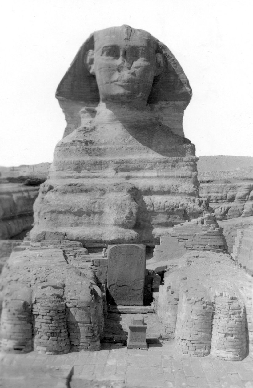A gízai nagy szfinx, Egyiptom, 1949. május alkotó: Unbekannt