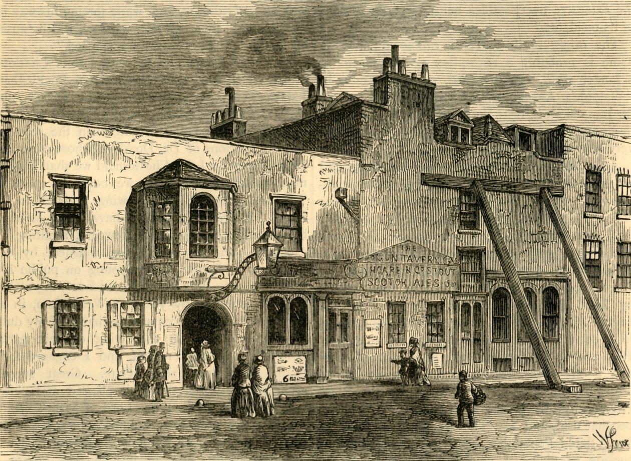 The Gun Tavern, 1820, c1876. alkotó: Unbekannt