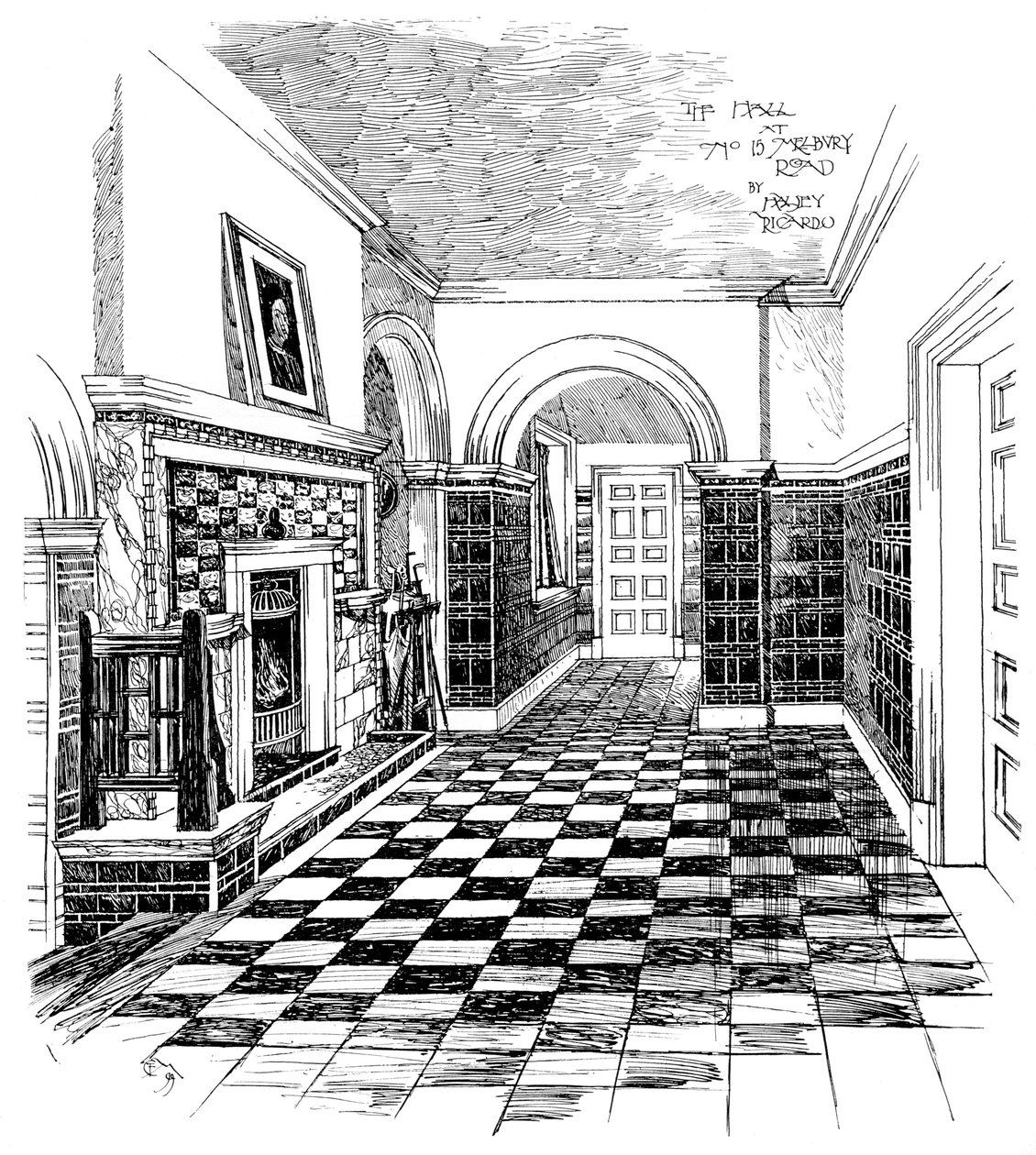 The Hall, 15, Melbury Road, 1899 alkotó: Unbekannt