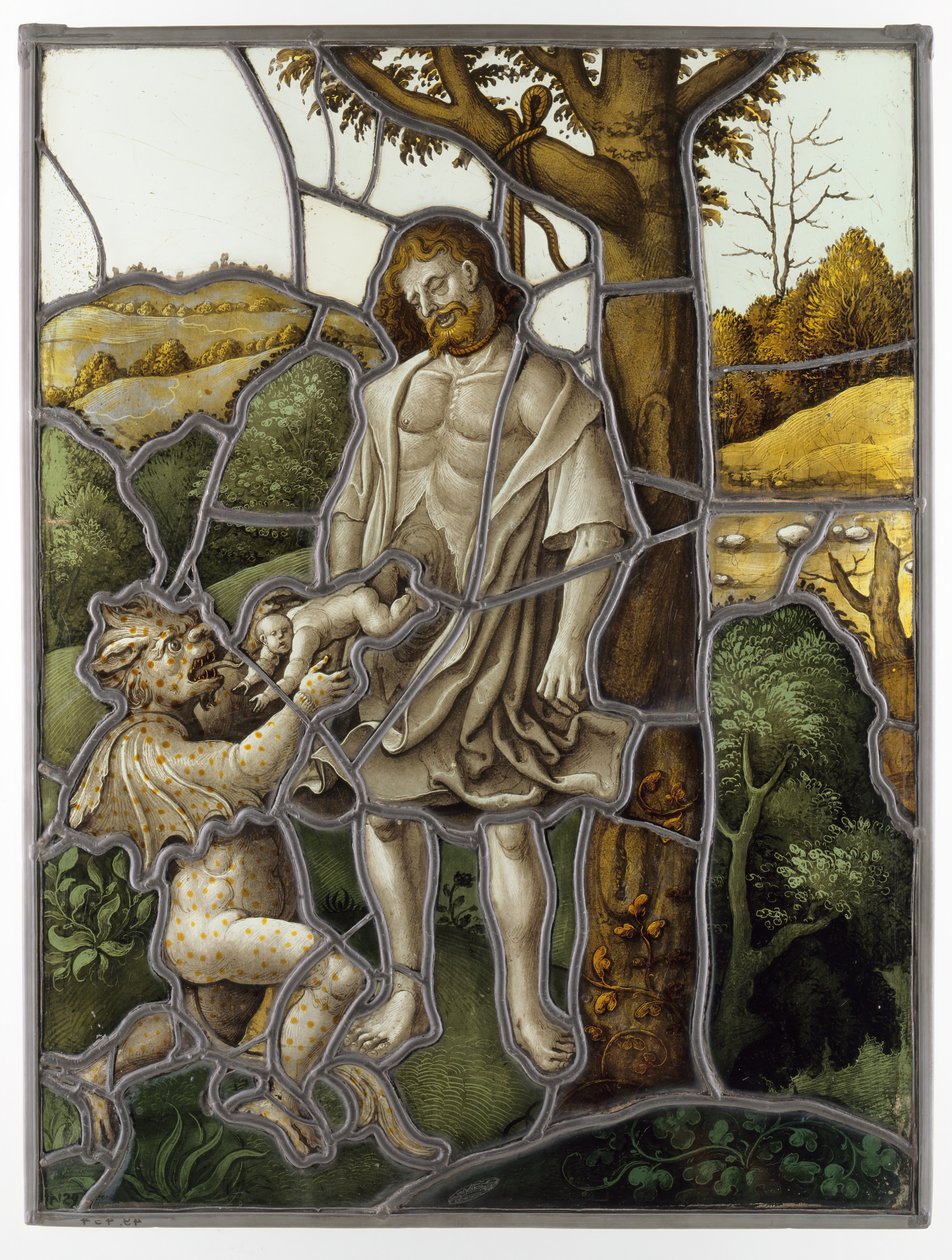 Júdás akasztása, Elzász, c. 1520. alkotó: Unbekannt