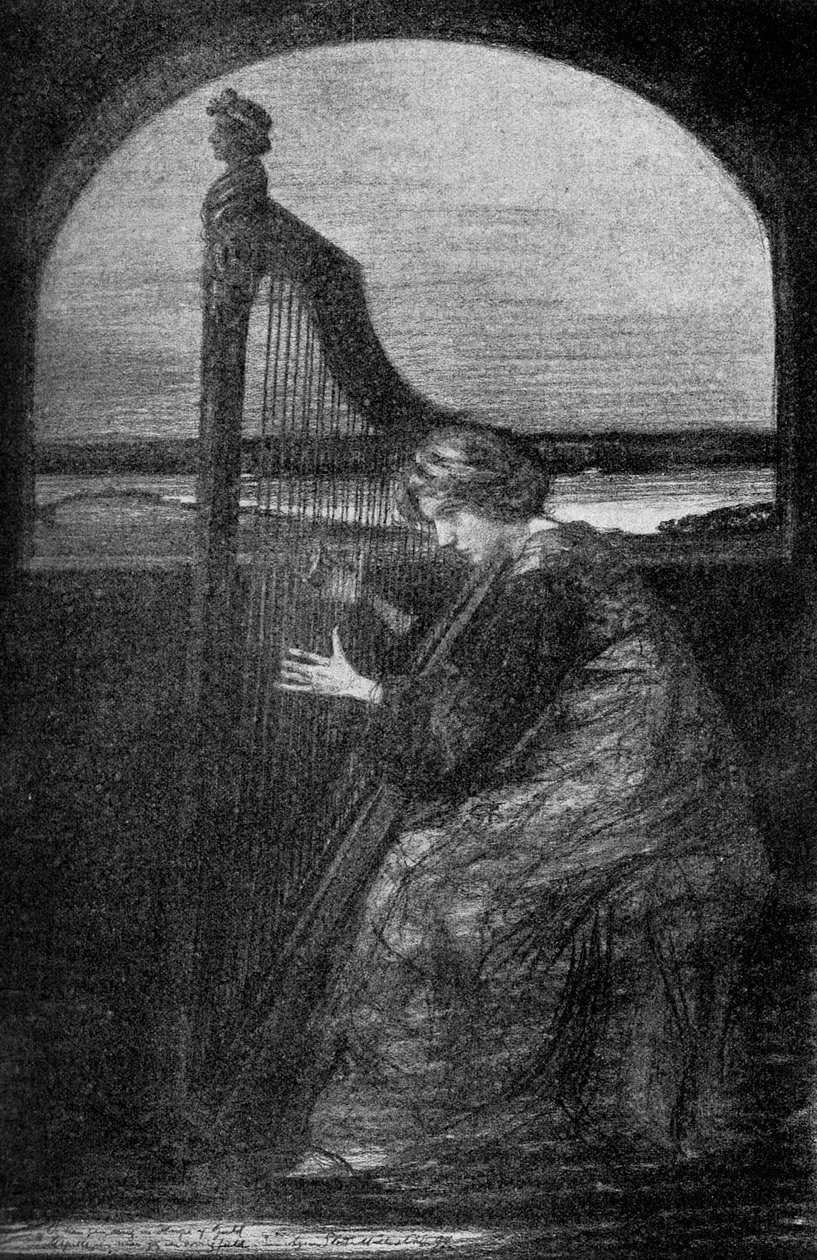 A hárfajátékos, 1900 alkotó: Unbekannt