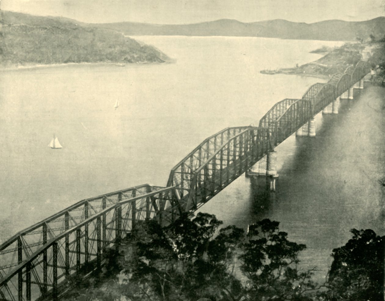 A Hawkesbury Bridge, Új-Dél-Wales, 1901. alkotó: Unbekannt
