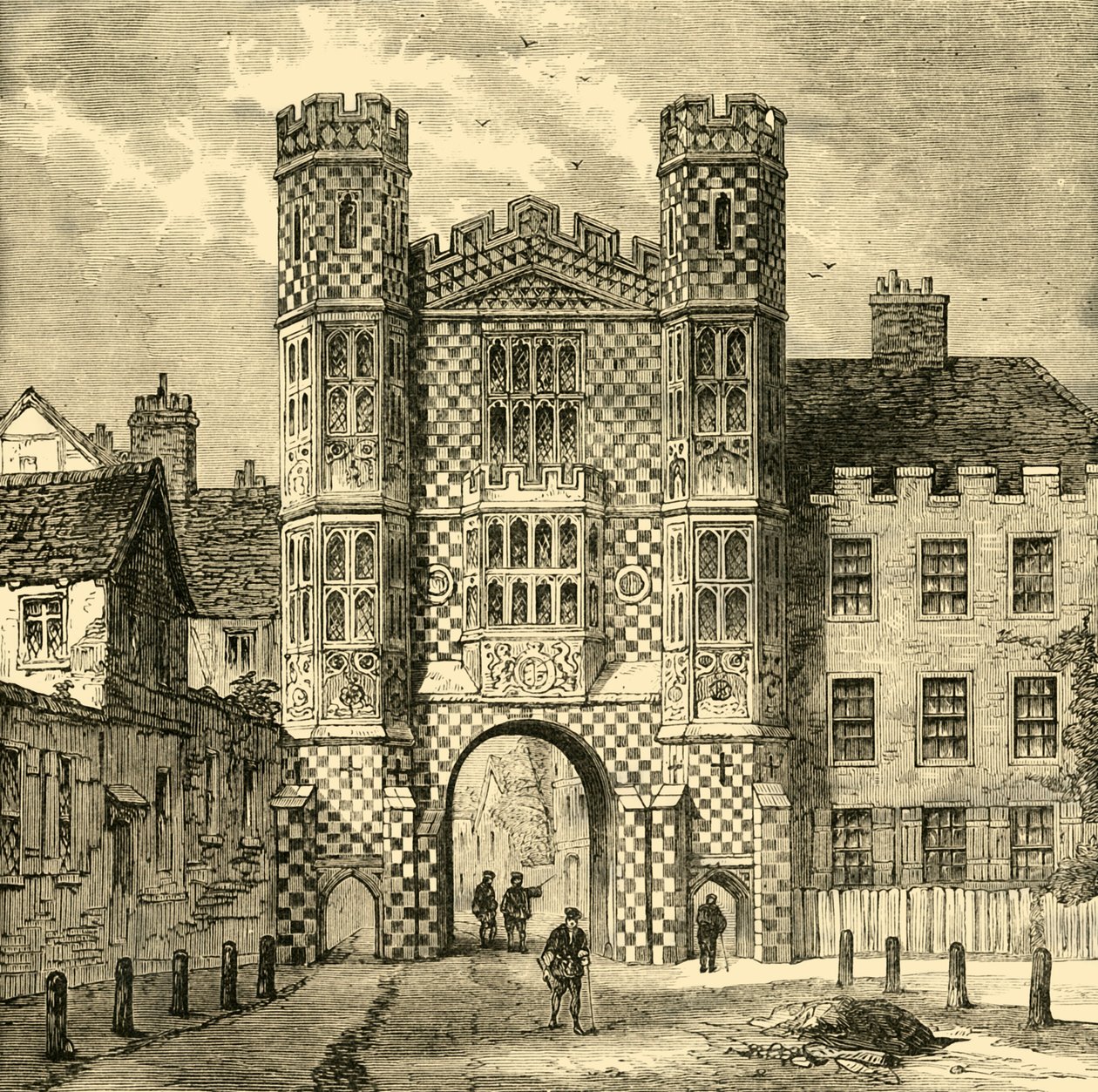 A Holbein Gateway, Whitehall, 1881. alkotó: Unbekannt