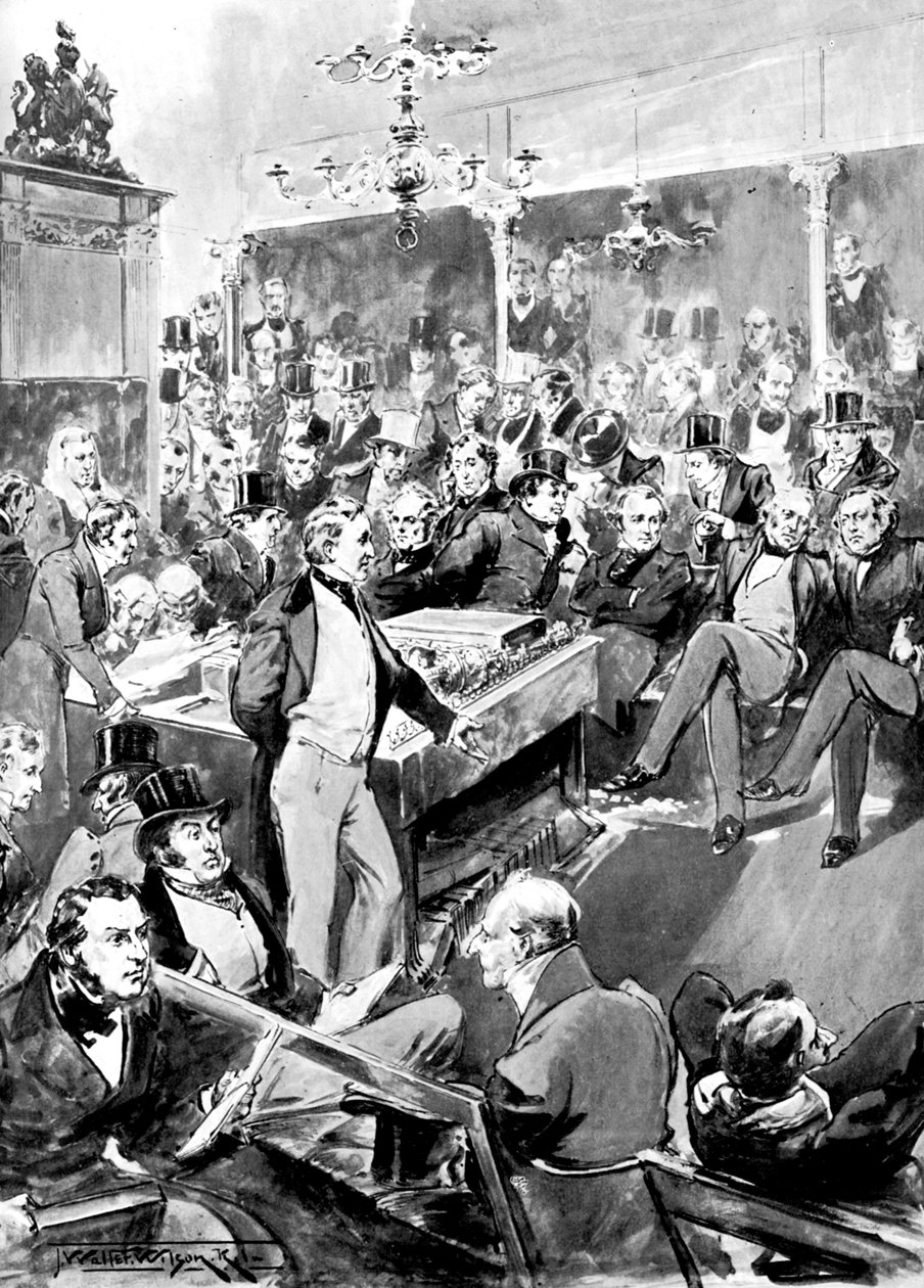Az alsóház 1846-ban c1905 alkotó: Unbekannt