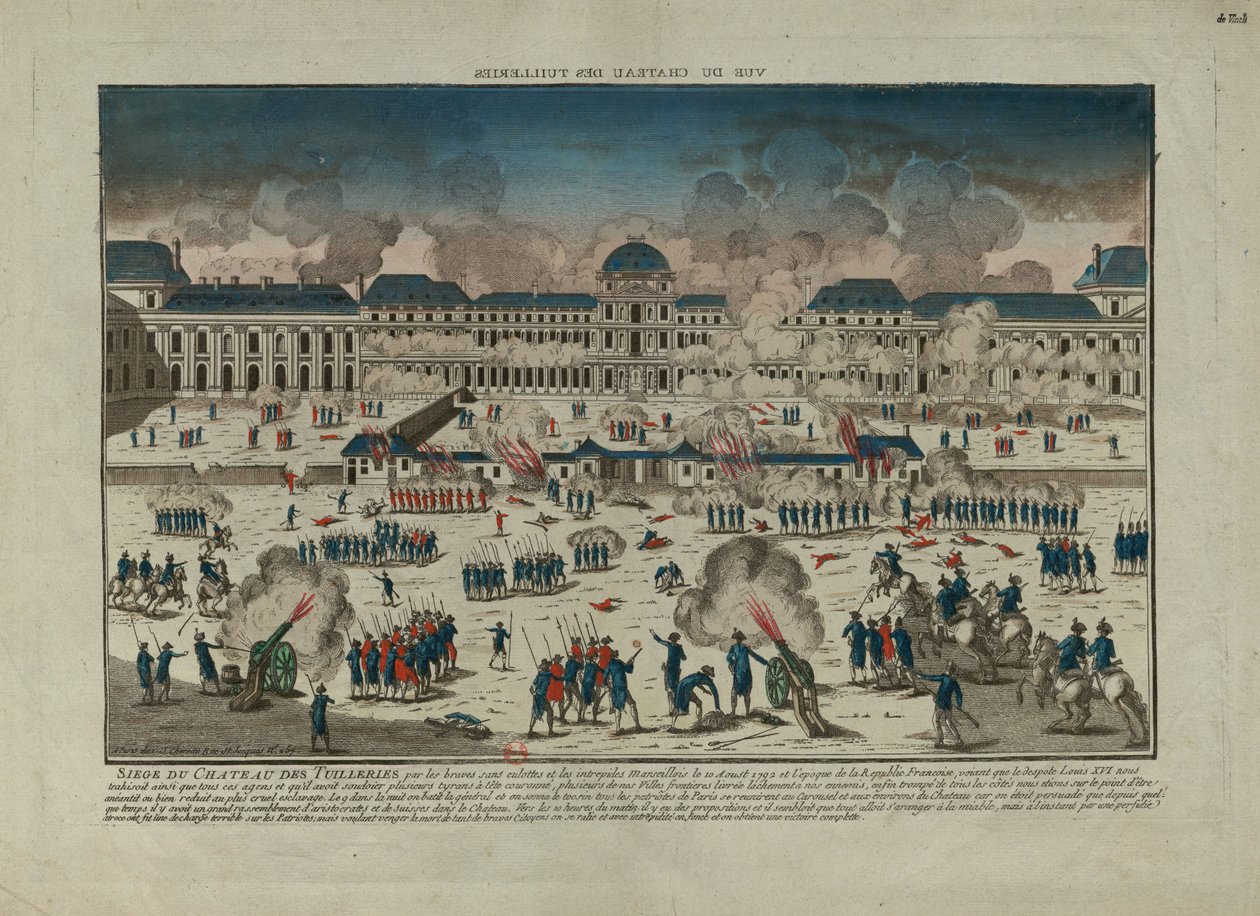 Az 1792. augusztus 10-i felkelés. alkotó: Unbekannt