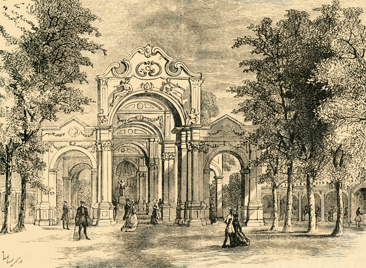 Az olasz séta, Vauxhall Gardens, 1878. alkotó: Unbekannt