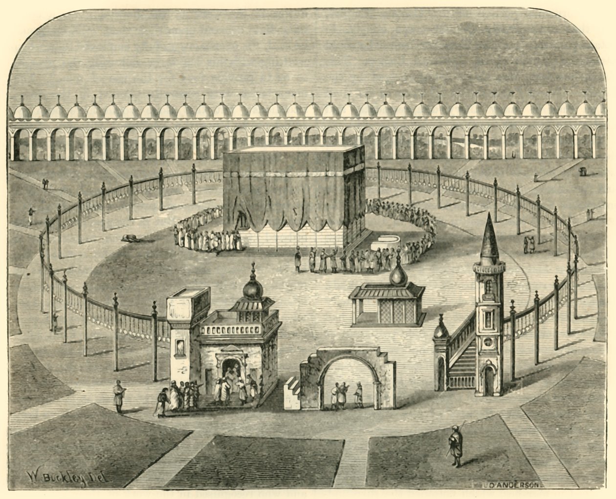 A Kába, Mekka, 1890. alkotó: Unbekannt