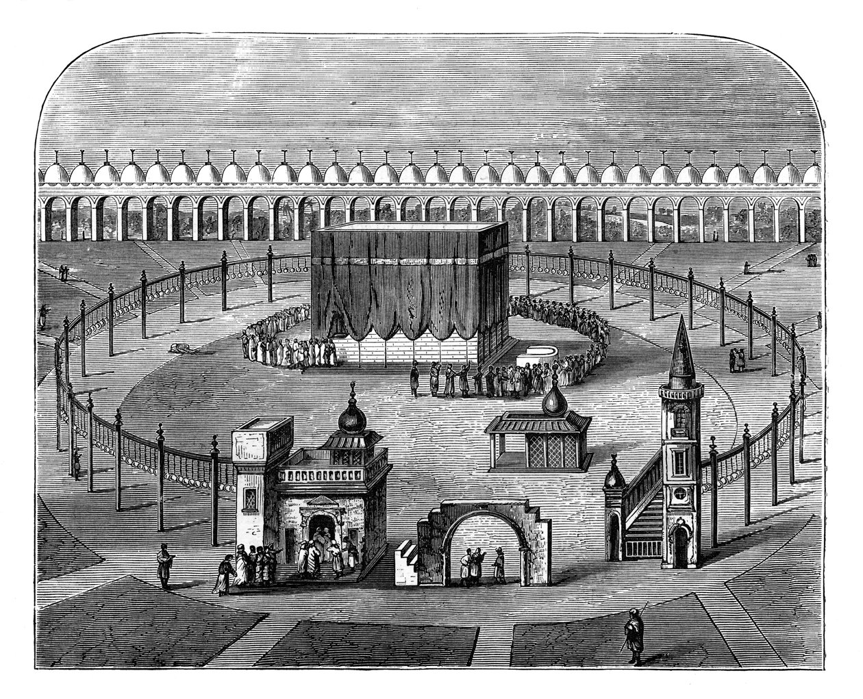 A Kába, Mekka, Szaúd-Arábia, 1890 alkotó: Unbekannt