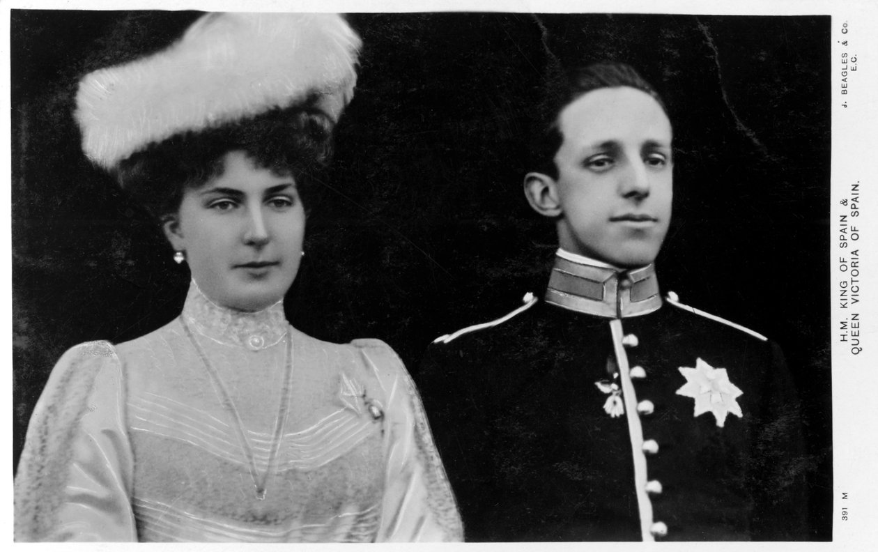 Spanyolország királya és királynője, az 1900-as évektől az 1910-es évekig alkotó: Unbekannt