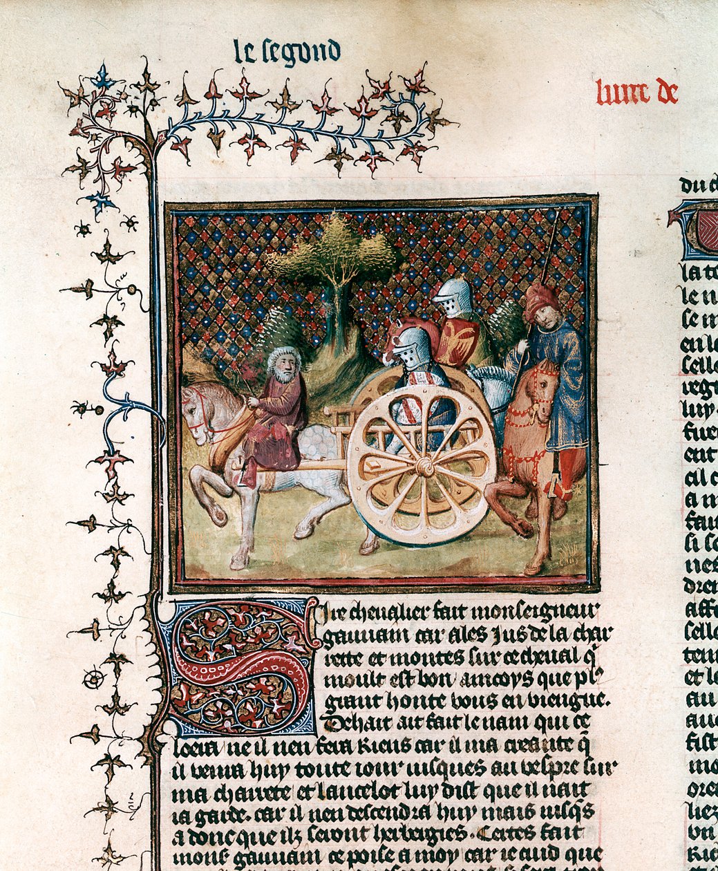 A szekér lovagja, Sir Lancelot, 1344 alkotó: Unbekannt