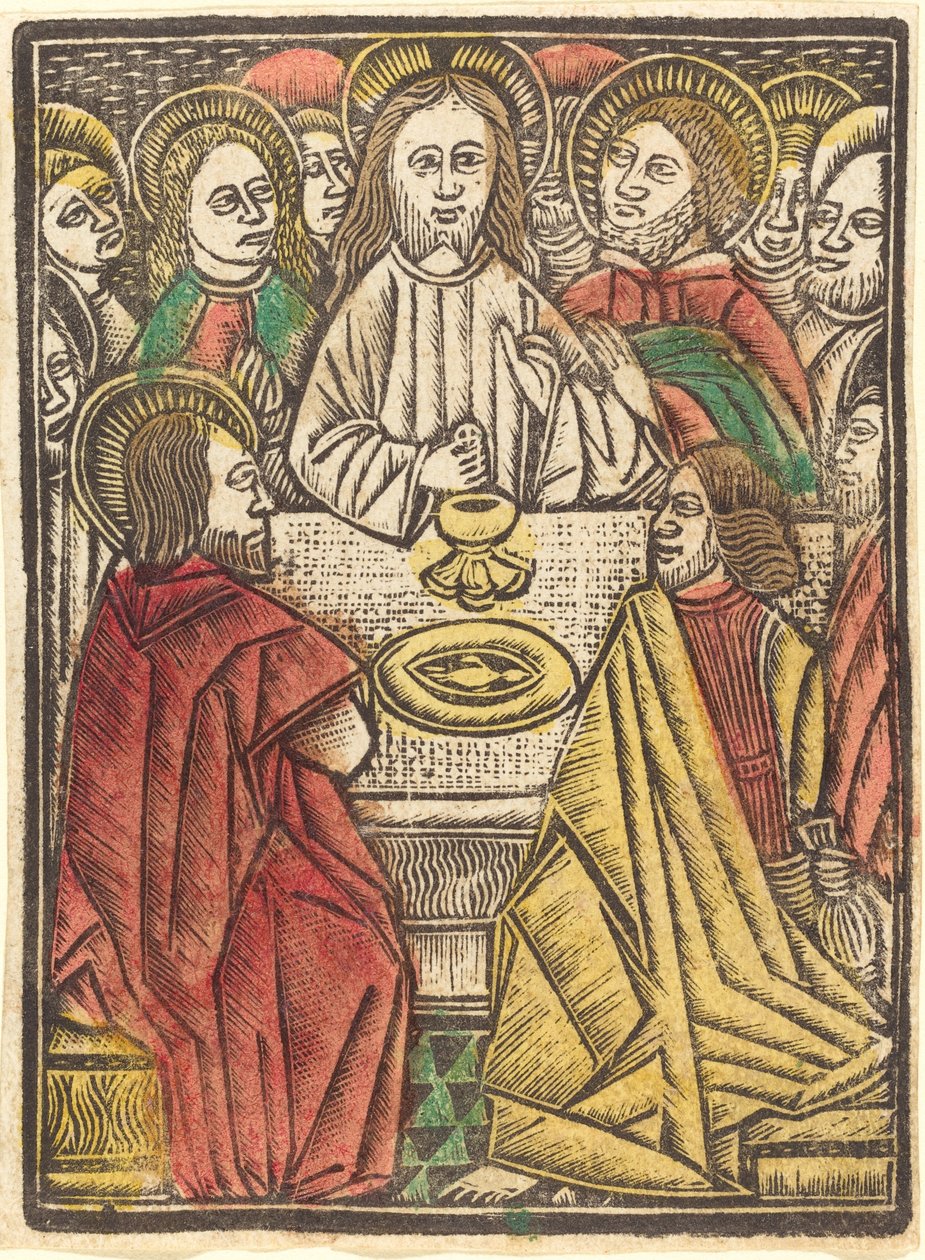 Az utolsó vacsora c. 1480. alkotó: Unbekannt