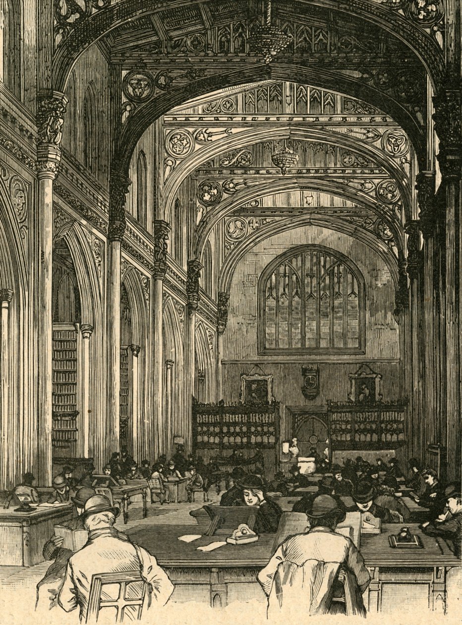 A könyvtár, Guildhall, 1897. alkotó: Unbekannt