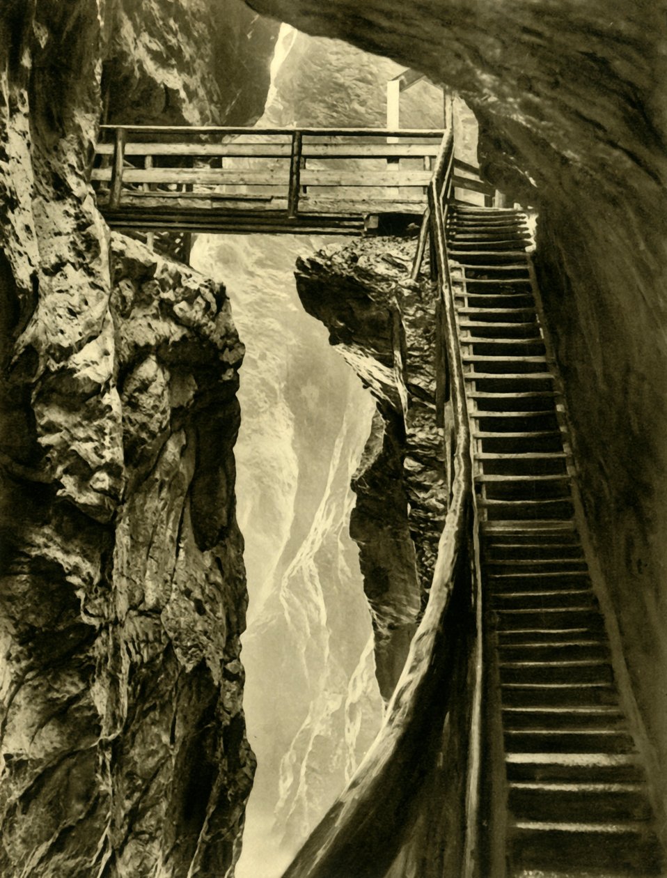 A Liechtenstein-szurdok, Ausztria, 1935. alkotó: Unbekannt