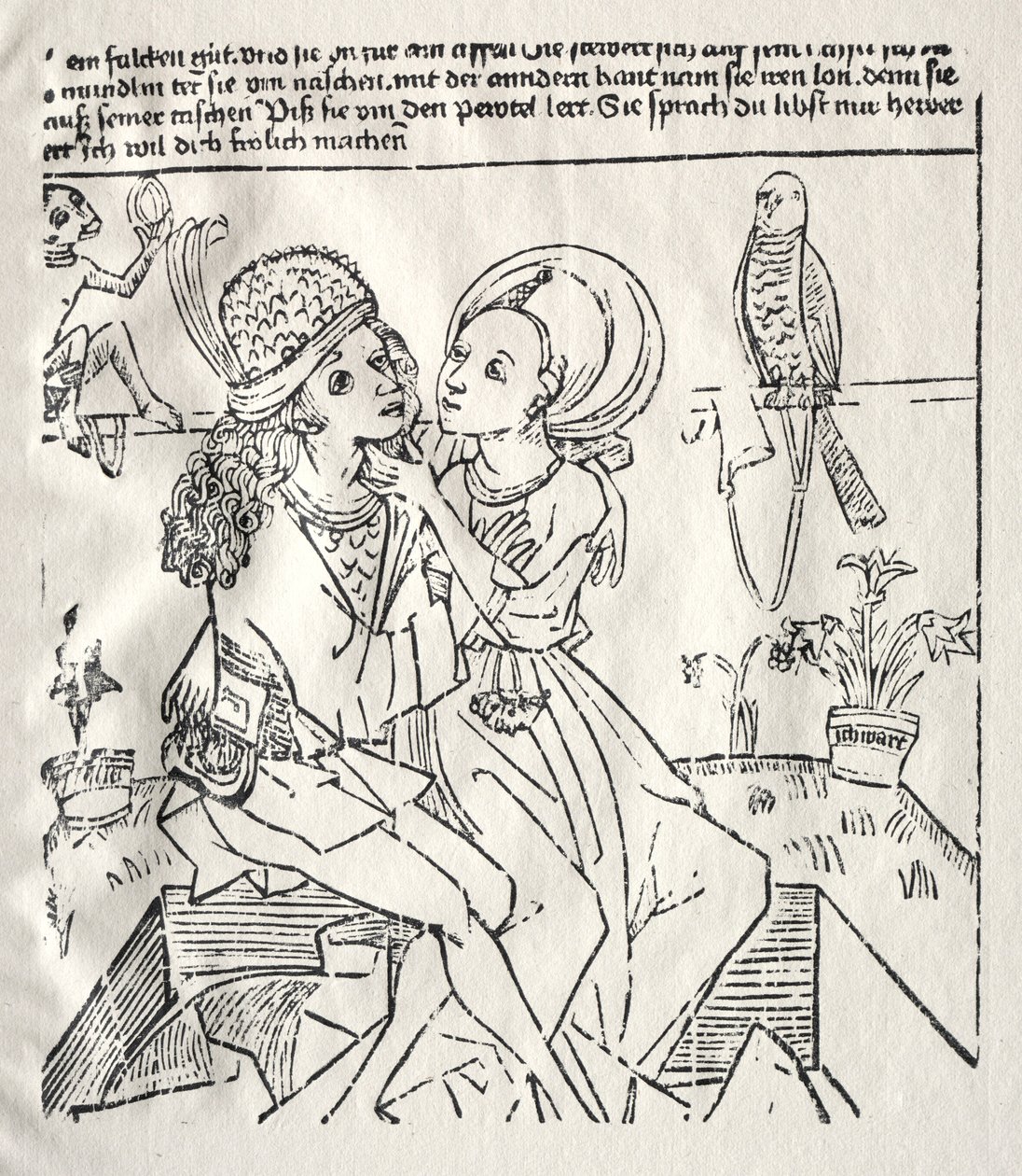 A szerelmesek c. 1470. alkotó: Unbekannt